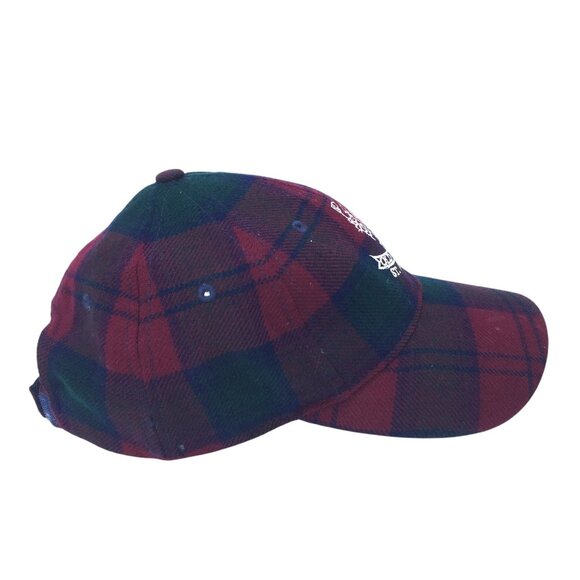 St Andrews The Old Course Golf Womens Golf Baseball Cap Red Plaid Wool - Picture 5 of 6